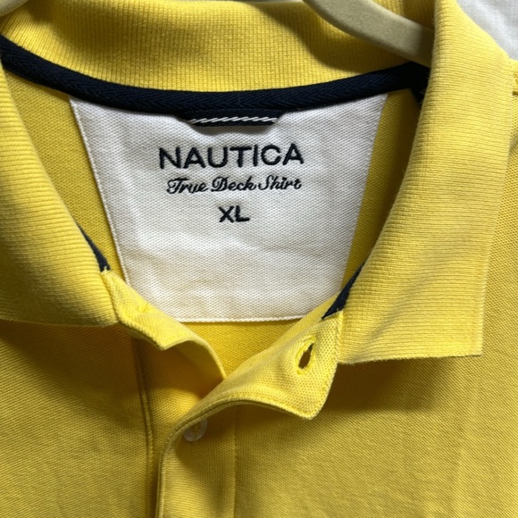 Nautica | Yellow True Deck Shirt Loose Knit Polo | Size XL - Picture 3 of 6